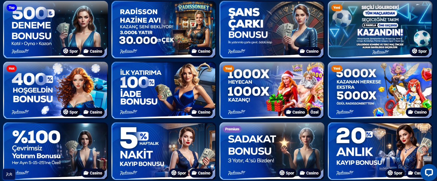 RadissonBet Kampanyalar