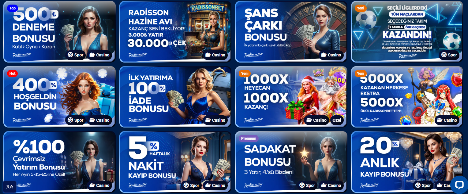 RadissonBet Özel Kampanya